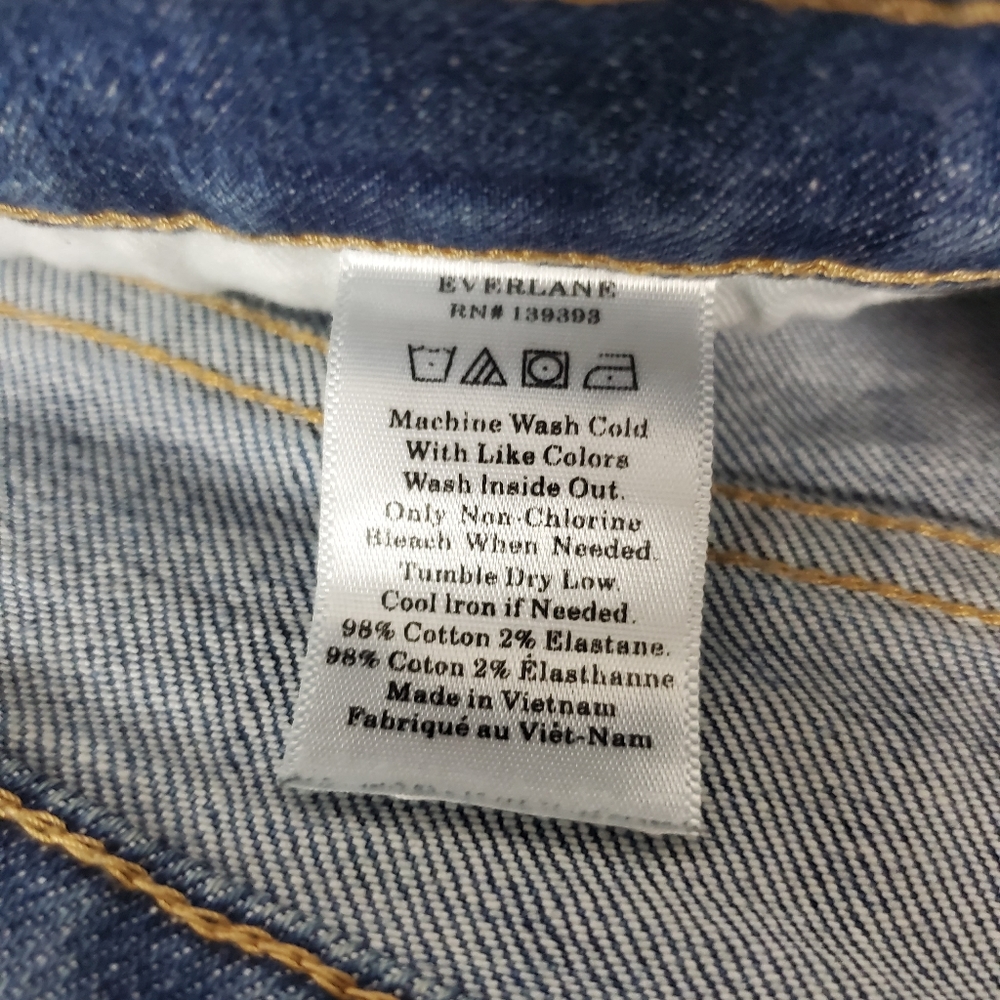 Everlane High Rise Straight Jean Ankle Size 29 - Picture 3 of 4